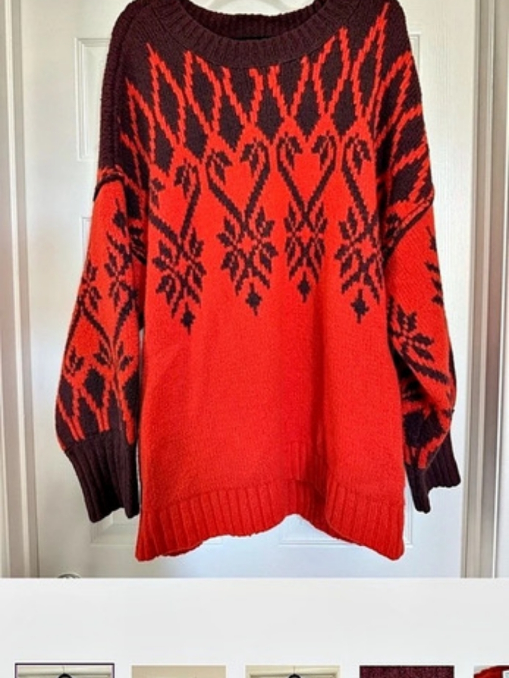 Free People Fireside Tunic Sweater XL